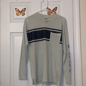 PINK: MINT GREEN LONG SLEEVE